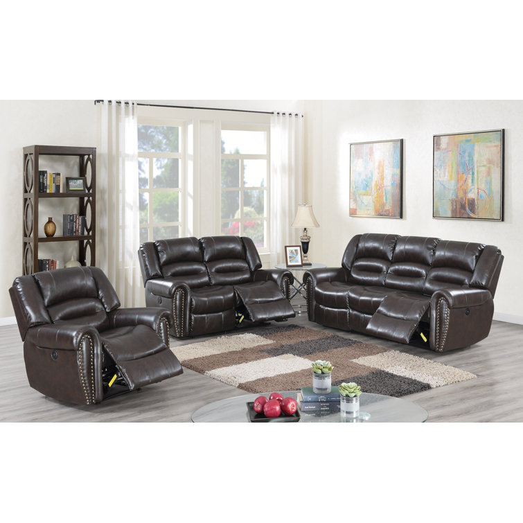 Wayfair reclining deals living room sets